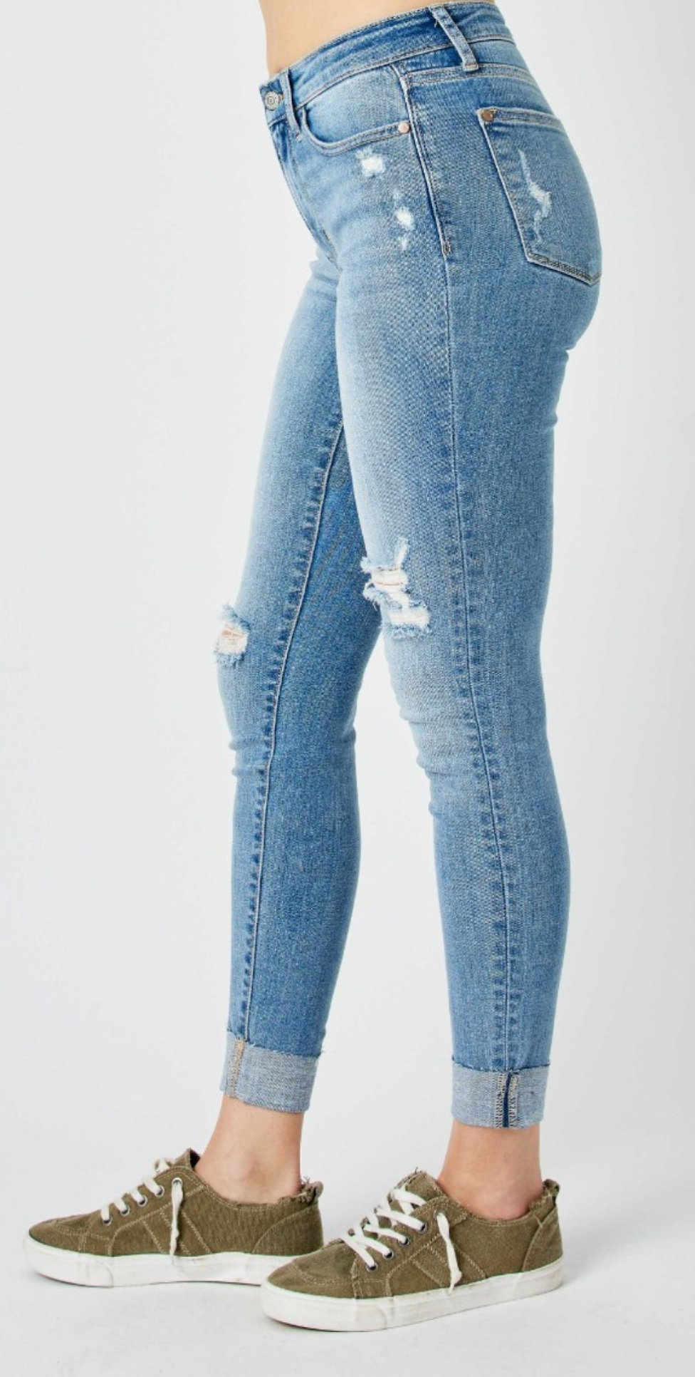 Judy Blue Mid Rise Cuff