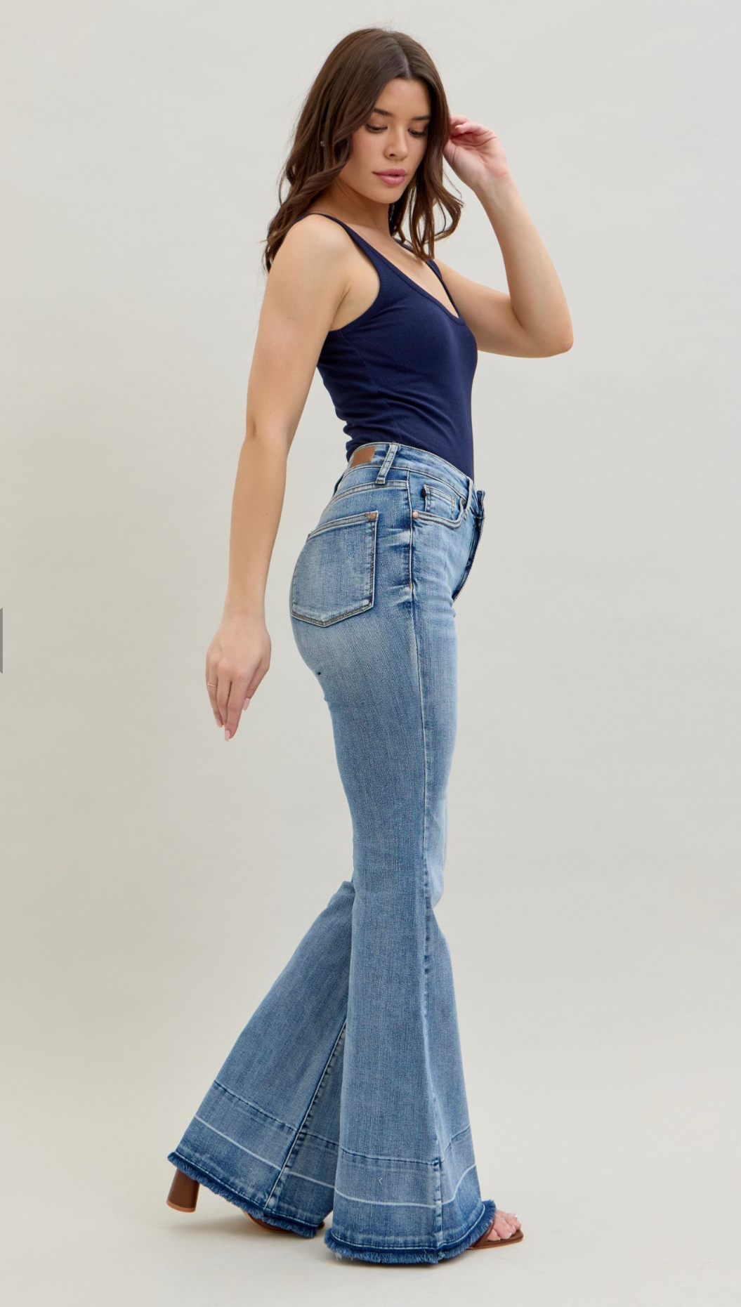 Judy Blue High Waist Tummy Control Release HemFlare
