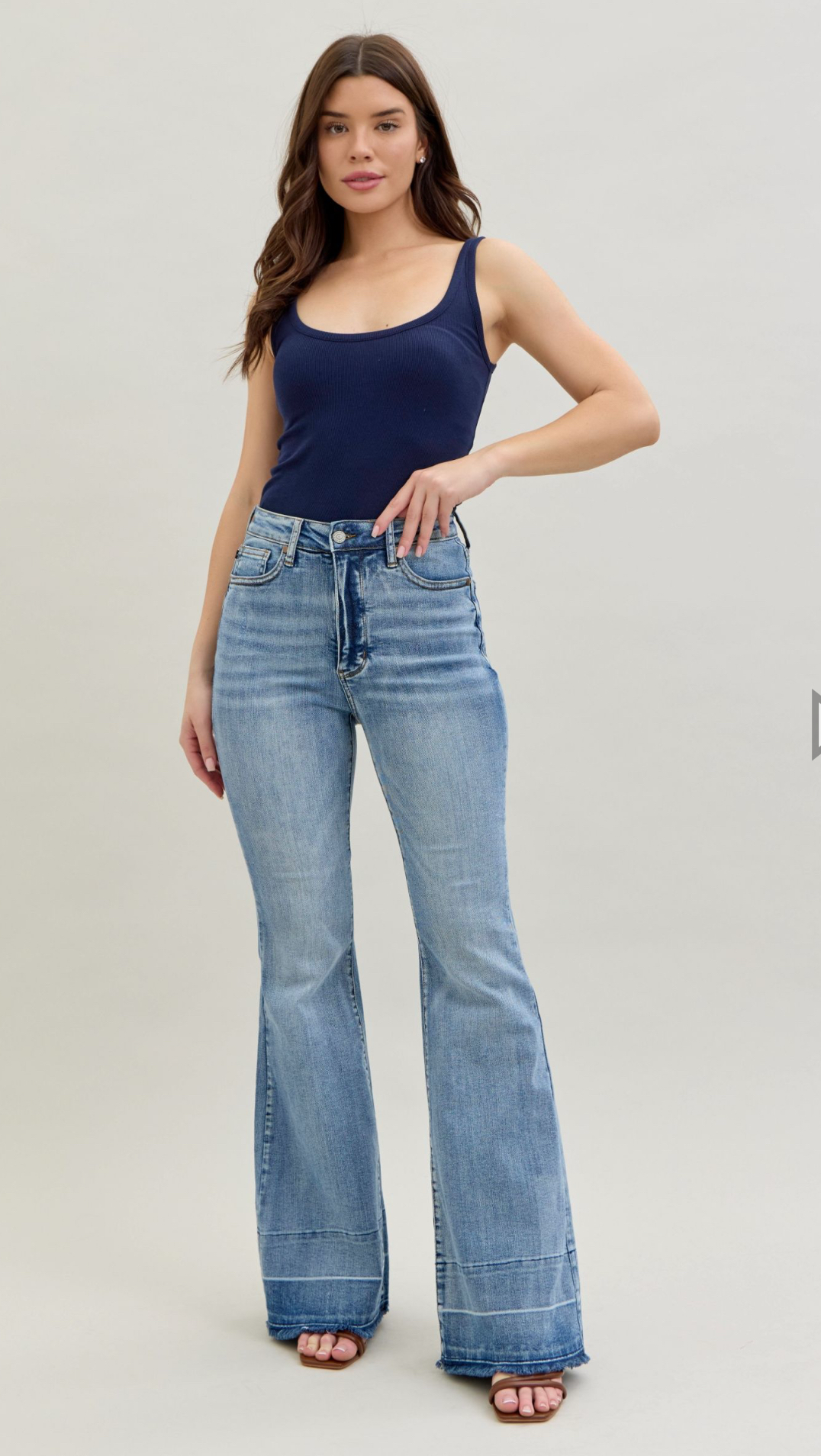 Judy Blue High Waist Tummy Control Release HemFlare