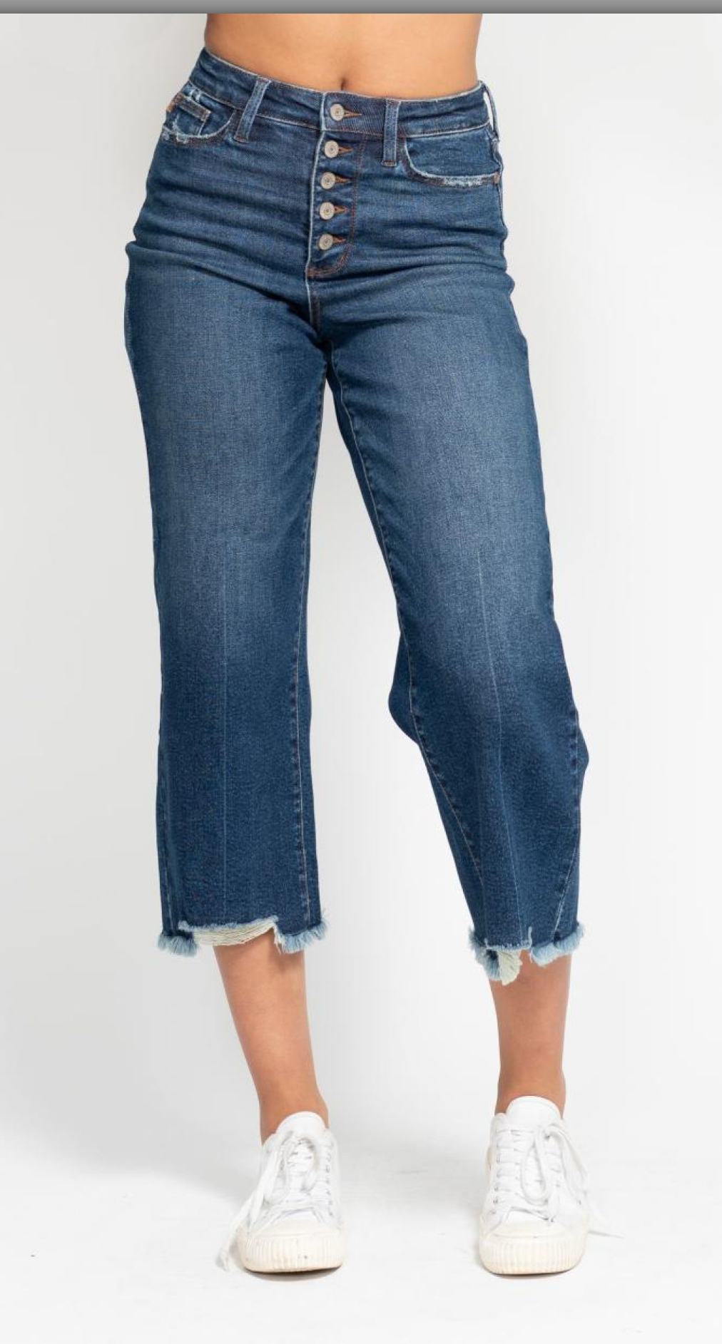 Judy Blue Hem Wide Crop