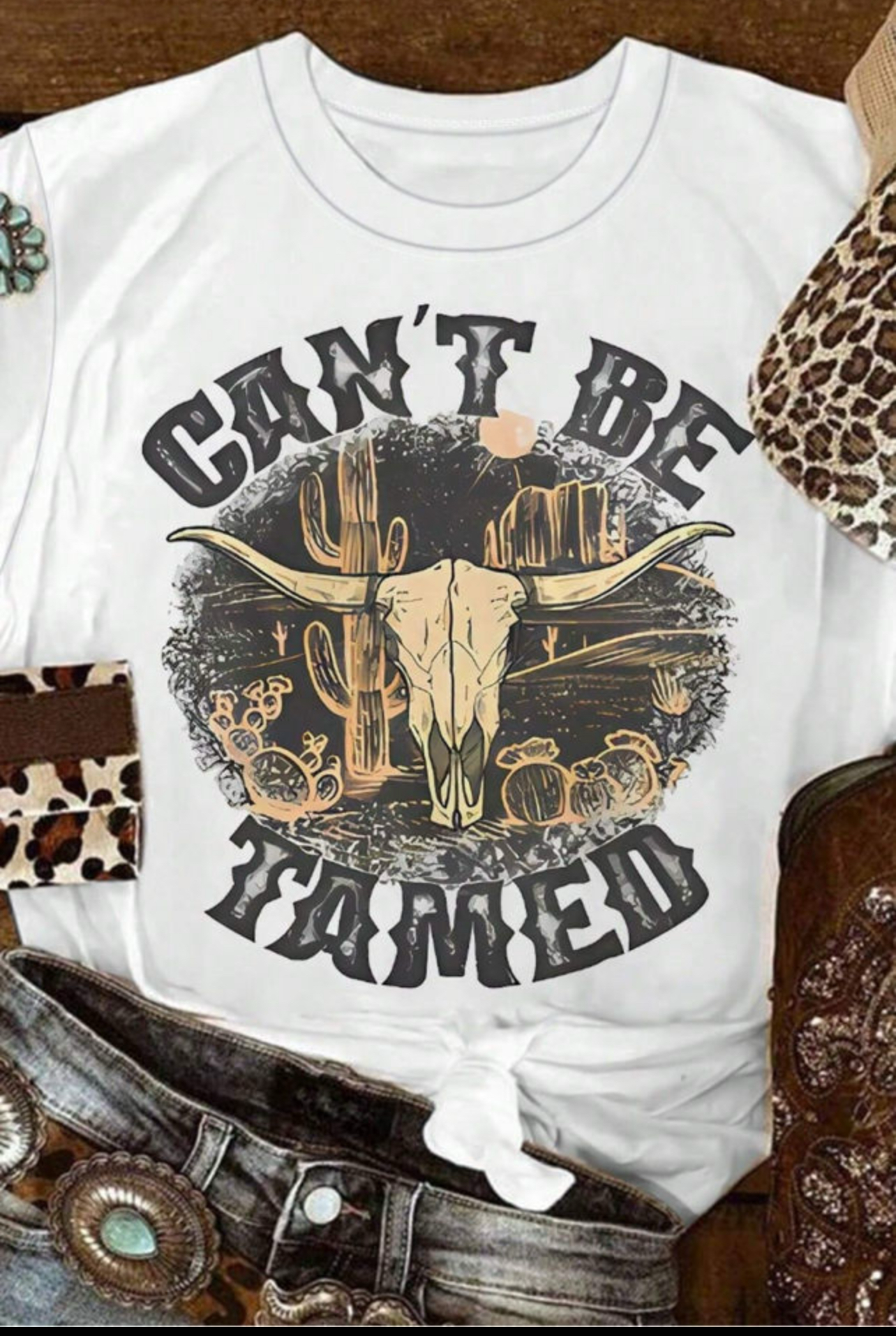 Western Steer Head Tshirt