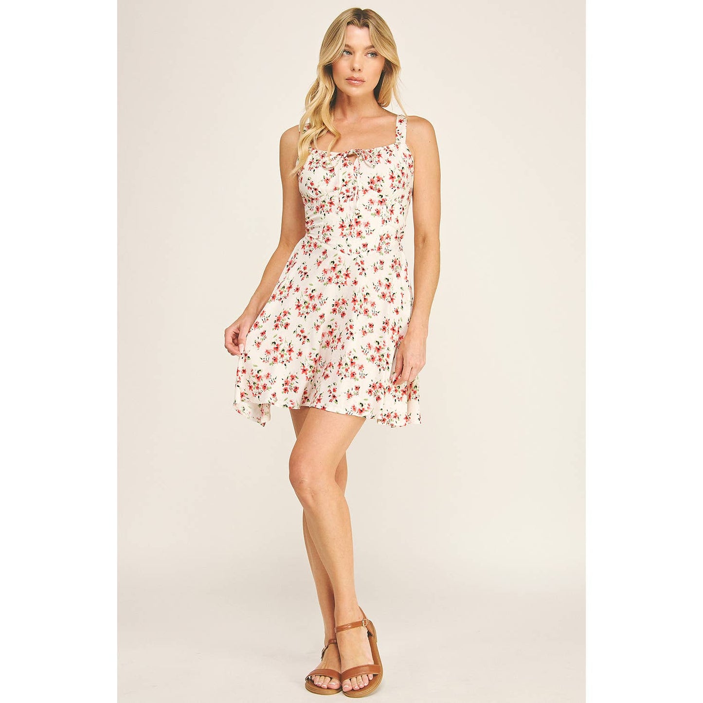 BLOSSOM CORSET MINI DRESS: IVRES / XL