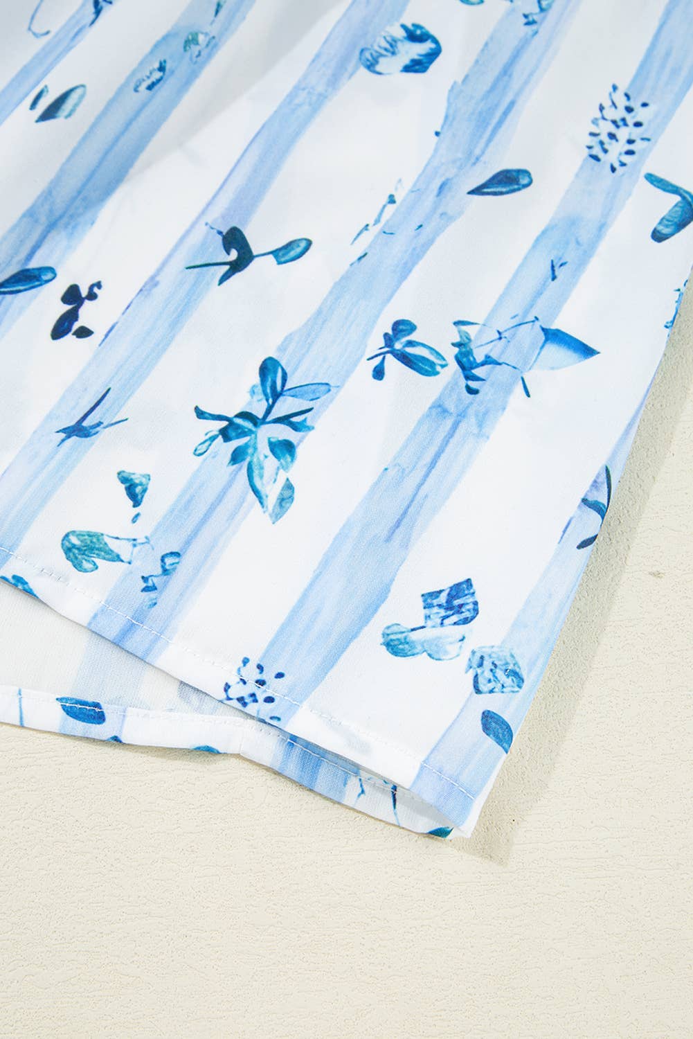 Floral Smocked Tied Straps A-Lined Tiered Maxi Dress

: Blue