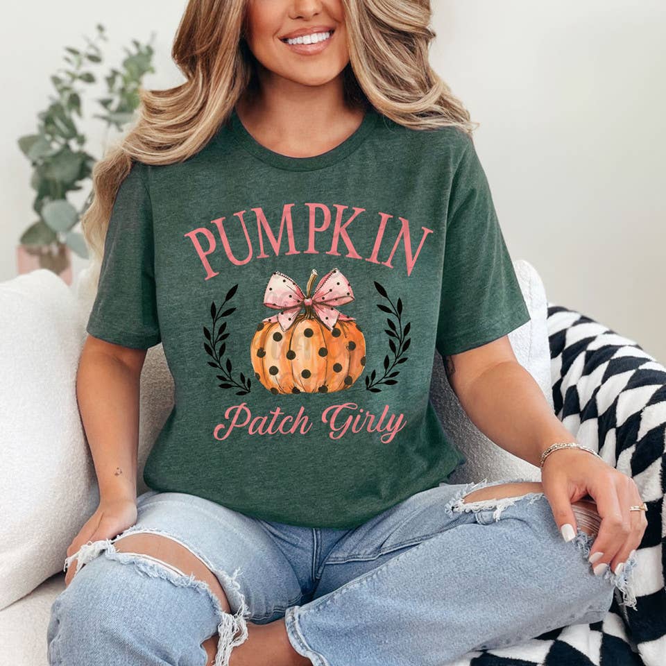 Pumpkin Patch Girly DTF Heat Transfer: ADULT