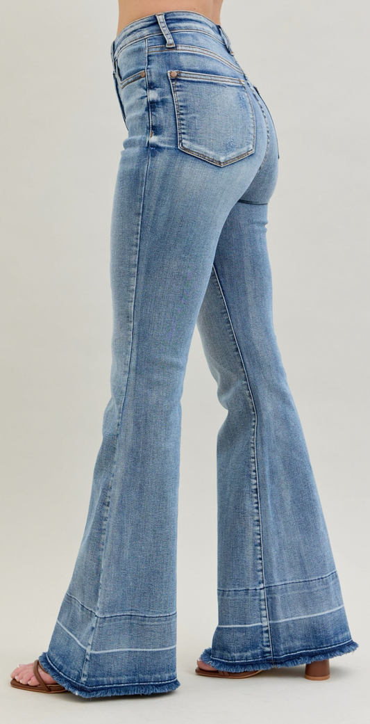 Judy Blue High Waist Tummy Control Release HemFlare